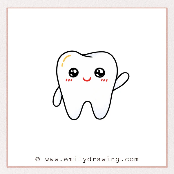 Preview of Cartoon Tooth drawing